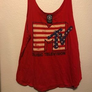 MTV Retro Recycled Karma Tank Top Women’s XL